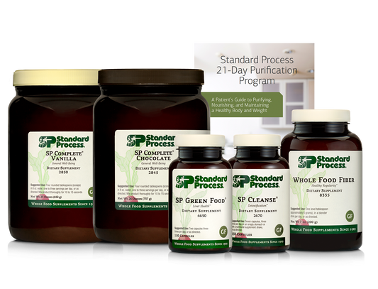 Purification Product Kit, 1 Kit with SP Complete® Chocolate, SP Complete® Vanilla & Whole Food Fiber