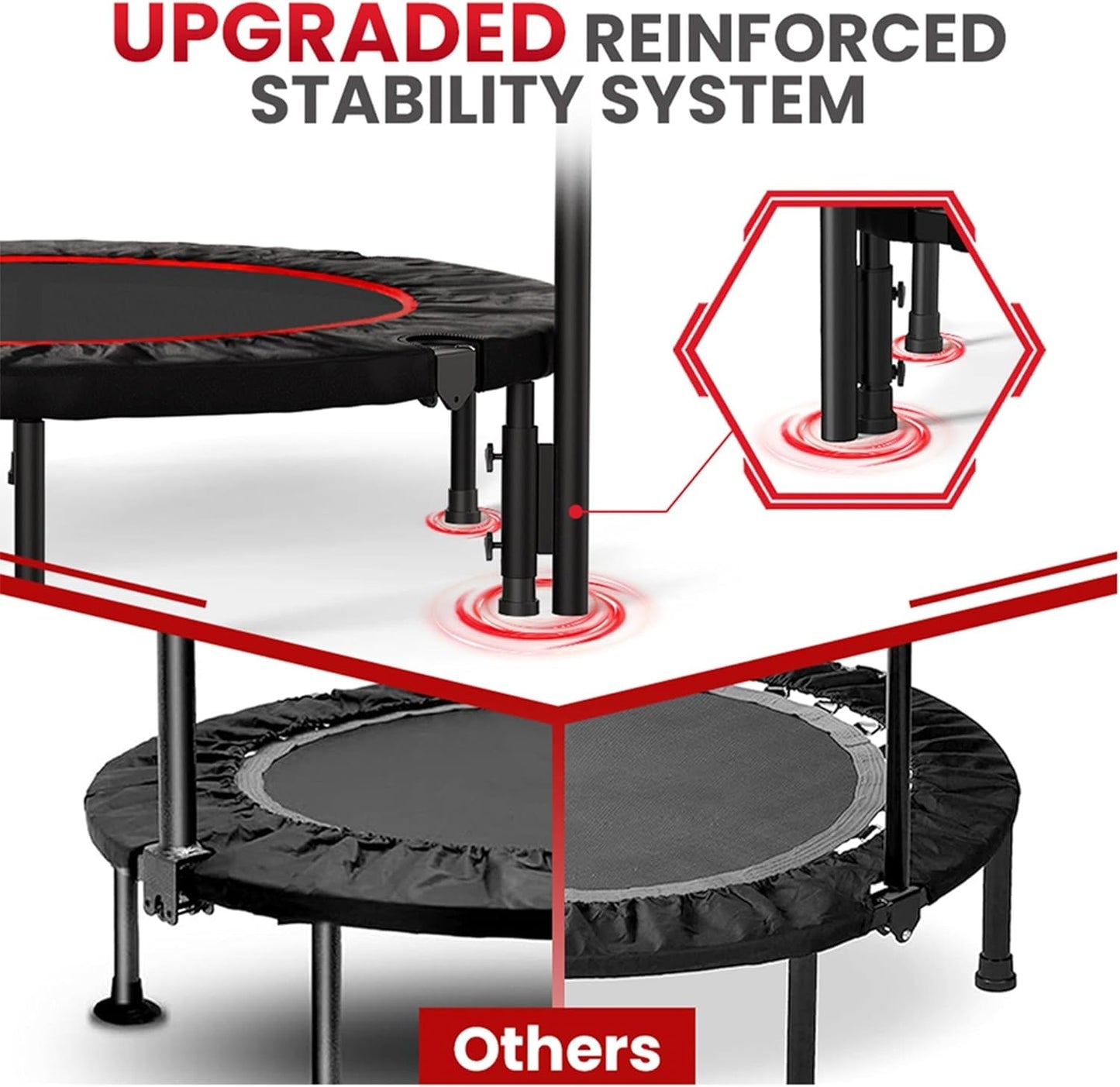 Foldable Rebounder Trampoline – Low-Impact Fitness for Lymphatic Health & Detox